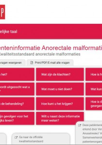 Patienteninformatie anorectale malformatie Patienteninformatie anorectale malformatie